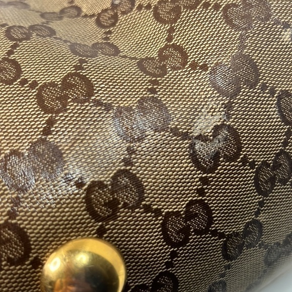 Gucci GG Crystal Canvas Large Babouska Crest Dome Bag - Picture 9 of 17